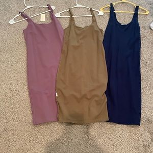 Basic form fitting dresses